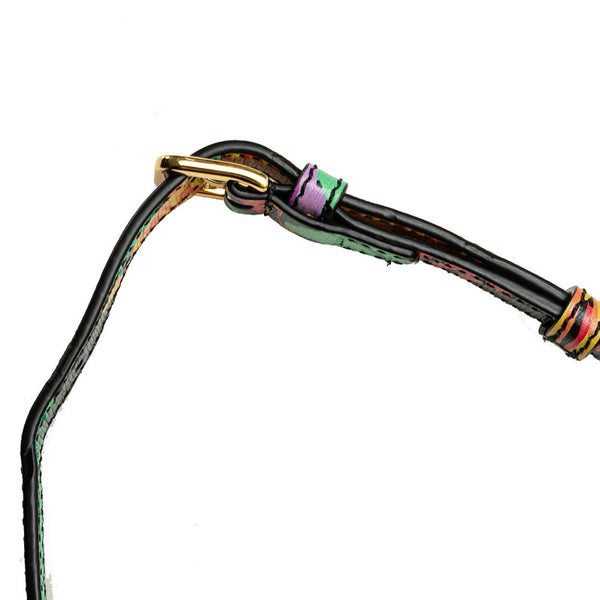 グッチ ×ケンスコット ホースビット1955 ハンドバッグ ショルダーバッグ 2WAY 640716 ブラック マルチカラー レザー レディース GUCCI 【中古】