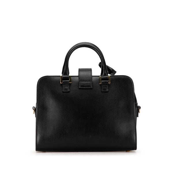 サンローラン モノグラム ベイビーカバス ハンドバッグ ショルダーバッグ 2WAY 472469 ブラック レザー レディース SAINT LAURENT 【中古】