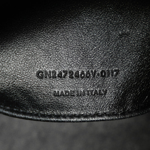 サンローラン モノグラム ベイビーカバス ハンドバッグ ショルダーバッグ 2WAY 472469 ブラック レザー レディース SAINT LAURENT 【中古】