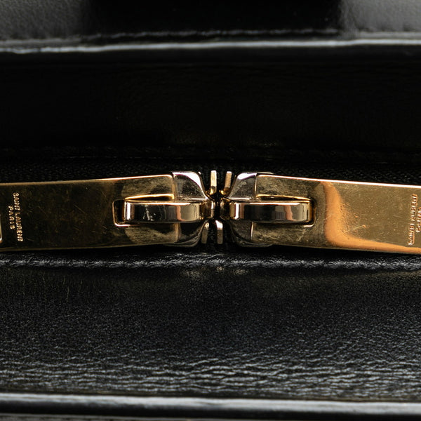 サンローラン モノグラム ベイビーカバス ハンドバッグ ショルダーバッグ 2WAY 472469 ブラック レザー レディース SAINT LAURENT 【中古】