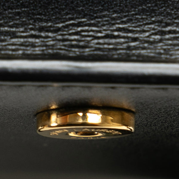 サンローラン モノグラム ベイビーカバス ハンドバッグ ショルダーバッグ 2WAY 472469 ブラック レザー レディース SAINT LAURENT 【中古】