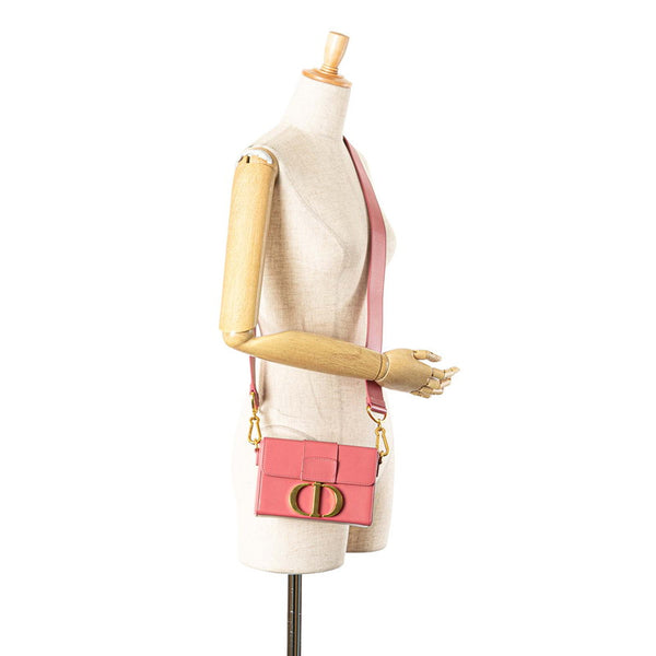 ディオール 30 モンテーニュ ショルダーバッグ ピンク レザー レディース Dior 【中古】