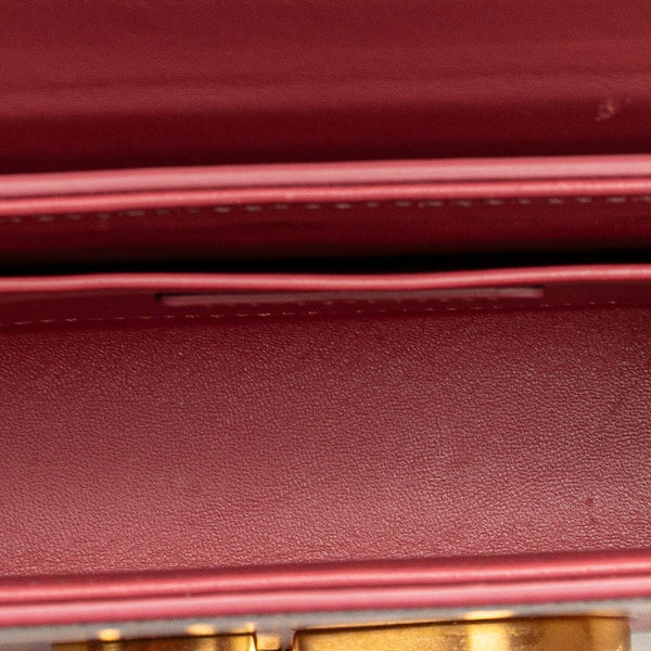 ディオール 30 モンテーニュ ショルダーバッグ ピンク レザー レディース Dior 【中古】