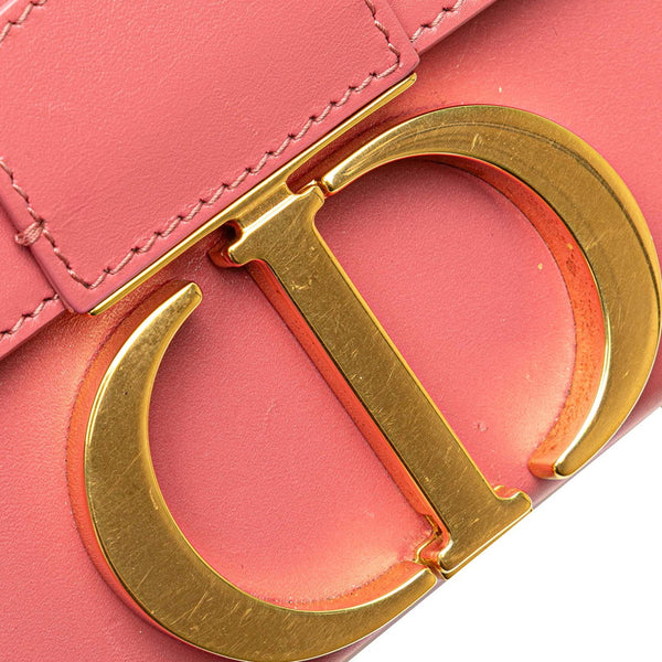 ディオール 30 モンテーニュ ショルダーバッグ ピンク レザー レディース Dior 【中古】