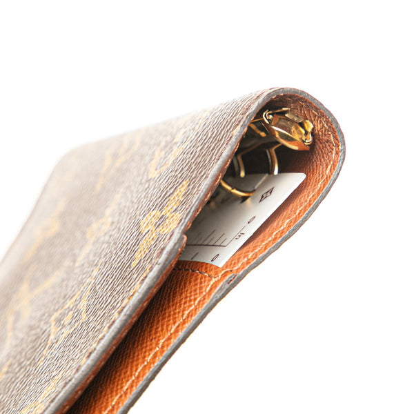 ルイ ヴィトン モノグラム アジェンダPM 手帳カバー R20005 ブラウン PVC レザー レディース LOUIS VUITTON 【中古】