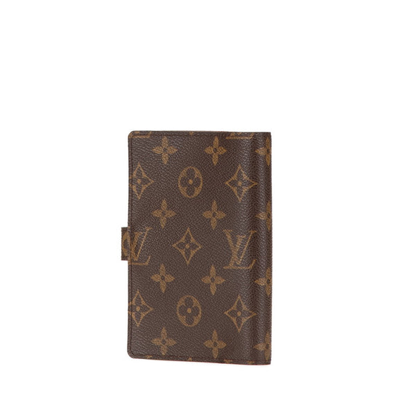 ルイ ヴィトン モノグラム アジェンダPM 手帳カバー R20005 ブラウン PVC レザー レディース LOUIS VUITTON 【中古】