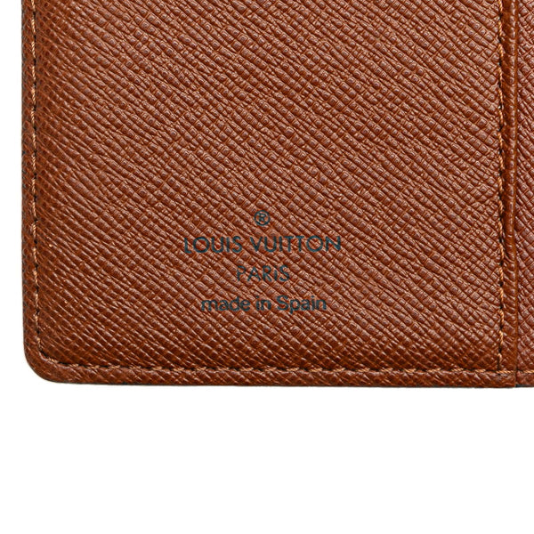 ルイ ヴィトン モノグラム アジェンダPM 手帳カバー R20005 ブラウン PVC レザー レディース LOUIS VUITTON 【中古】