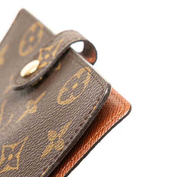 ルイ ヴィトン モノグラム アジェンダPM 手帳カバー R20005 ブラウン PVC レザー レディース LOUIS VUITTON 【中古】