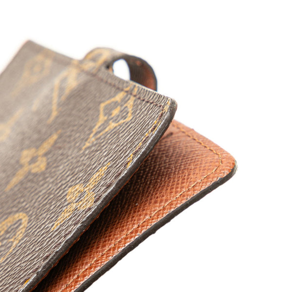 ルイ ヴィトン モノグラム アジェンダPM 手帳カバー R20005 ブラウン PVC レザー レディース LOUIS VUITTON 【中古】