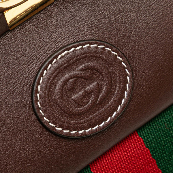 グッチ GGスプリーム オフィディア ショルダーバッグ ハンドバッグ 2WAY 726428 ブラウン ベージュ PVC レザー レディース GUCCI 【中古】