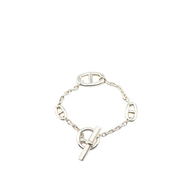 エルメス シェーヌダンクル ファランドール ブレスレット SV925 シルバー レディース HERMES 【中古】