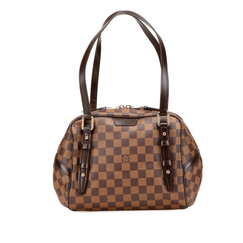 ルイ ヴィトン ダミエ リヴィントンPM ショルダーバッグ N41157 ブラウン PVC レザー レディース LOUIS VUITTON 【中古】