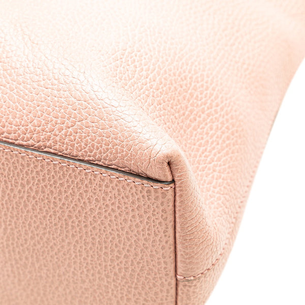 グッチ バンブー ハンドバッグ ショルダーバッグ 2WAY 449642 ピンク レザー レディース GUCCI 【中古】