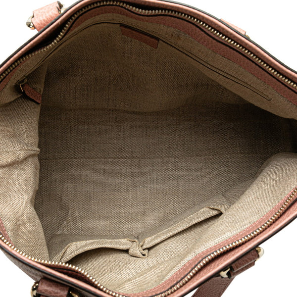 グッチ バンブー ハンドバッグ ショルダーバッグ 2WAY 449642 ピンク レザー レディース GUCCI 【中古】