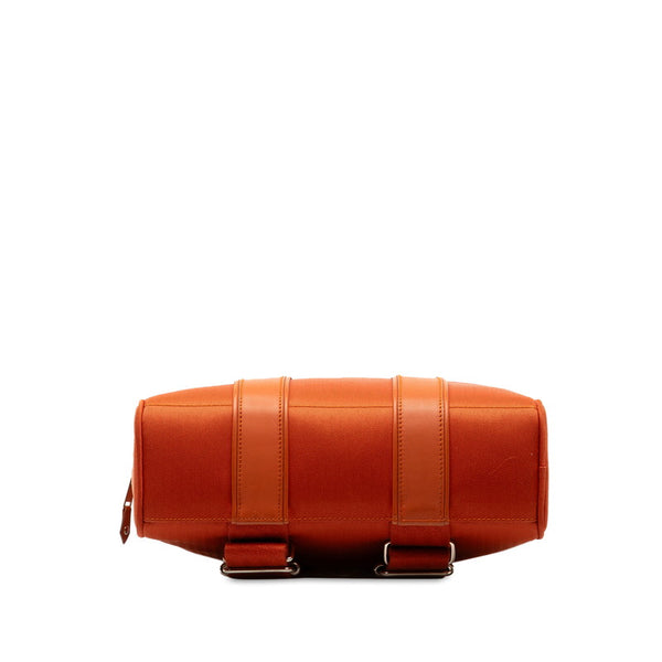 エルメス アカプルコサックアド リュックサック バックパック オレンジ トワルシェブロン レザー レディース HERMES 【中古】