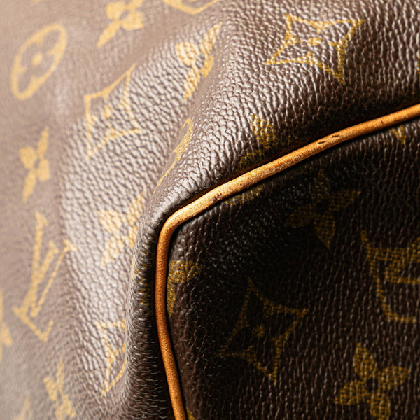 ルイ ヴィトン モノグラム キーポル50 ボストンバッグ トラベルバッグ M41426 ブラウン PVC レザー レディース LOUIS VUITTON 【中古】