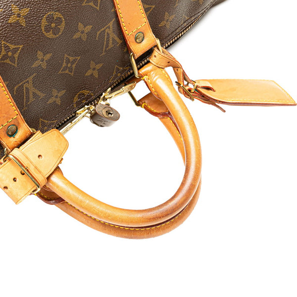 ルイ ヴィトン モノグラム キーポル50 ボストンバッグ トラベルバッグ M41426 ブラウン PVC レザー レディース LOUIS VUITTON 【中古】