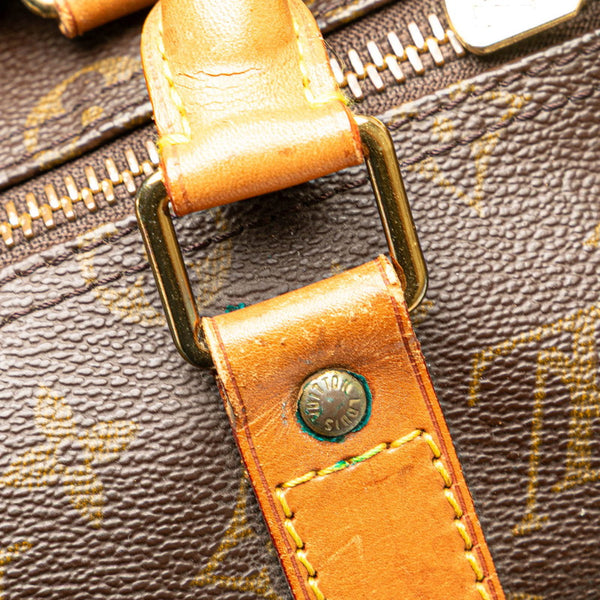 ルイ ヴィトン モノグラム キーポル50 ボストンバッグ トラベルバッグ M41426 ブラウン PVC レザー レディース LOUIS VUITTON 【中古】