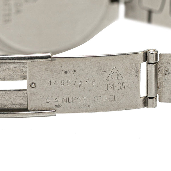 オメガ シーマスター ポラリス 腕時計 クオーツ グレー文字盤 ステンレススチール メンズ OMEGA 【中古】