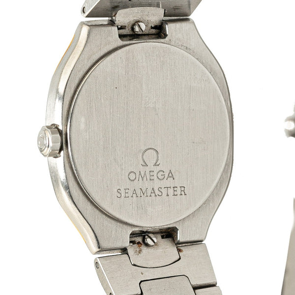 オメガ シーマスター ポラリス 腕時計 クオーツ グレー文字盤 ステンレススチール メンズ OMEGA 【中古】