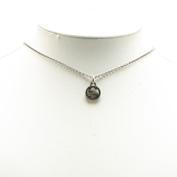 グッチ インターロッキングG ネックレス SV925 シルバー レディース GUCCI 【中古】