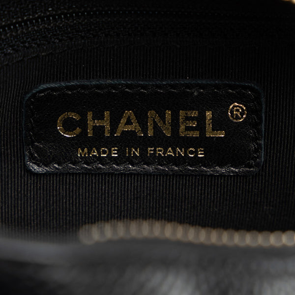 シャネル マトラッセ ココマーク チェーン ワンショルダーバッグ ブラック キャビアスキン レディース CHANEL 【中古】