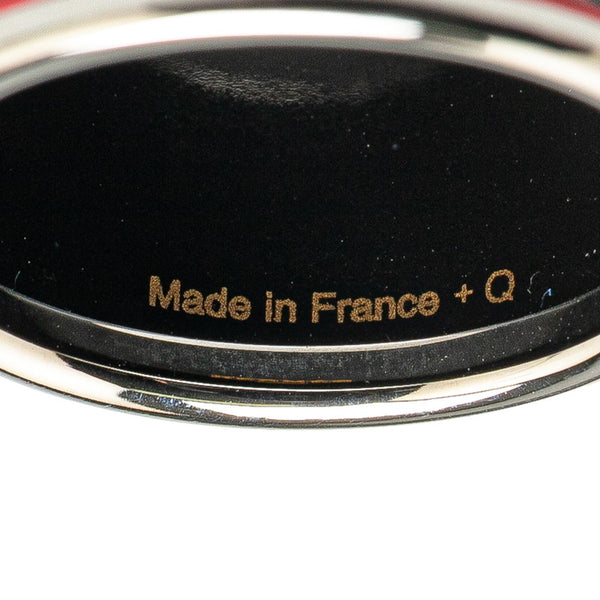 エルメス エマイユ 七宝焼き スカーフリング シルバー レッド メタル レディース HERMES 【中古】