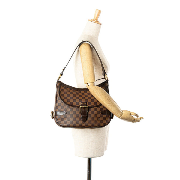 ルイ ヴィトン ダミエ ハイバリー ハンドバッグ ショルダーバッグ N51200 ブラウン PVC レザー レディース LOUIS VUITTON 【中古】