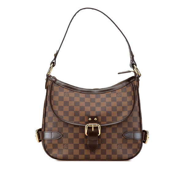 ルイ ヴィトン ダミエ ハイバリー ハンドバッグ ショルダーバッグ N51200 ブラウン PVC レザー レディース LOUIS VUITTON 【中古】