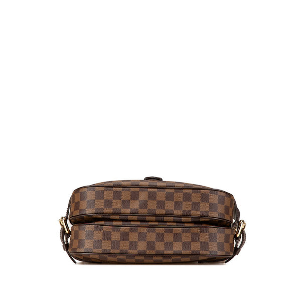 ルイ ヴィトン ダミエ ハイバリー ハンドバッグ ショルダーバッグ N51200 ブラウン PVC レザー レディース LOUIS VUITTON 【中古】