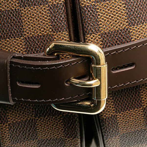 ルイ ヴィトン ダミエ ハイバリー ハンドバッグ ショルダーバッグ N51200 ブラウン PVC レザー レディース LOUIS VUITTON 【中古】