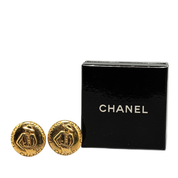 シャネル マドモワゼル イヤリング ゴールド メッキ レディース CHANEL 【中古】