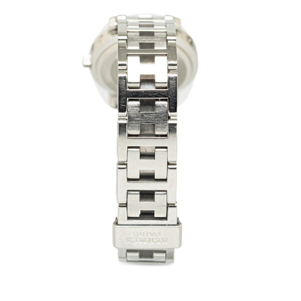 エルメス クリッパー 腕時計 CL4.210 クオーツ ピンク文字盤 ステンレススチール レディース HERMES 【中古】