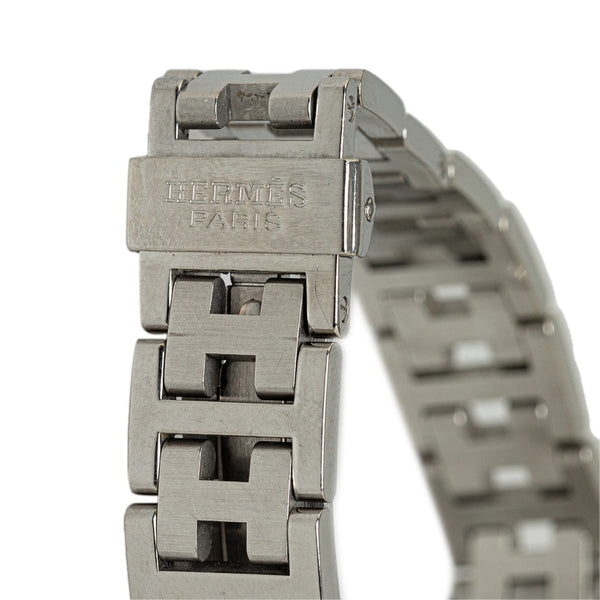 エルメス クリッパー 腕時計 CL4.210 クオーツ ピンク文字盤 ステンレススチール レディース HERMES 【中古】