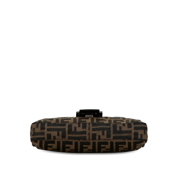 フェンディ ズッカ マンマバケット ワンショルダーバッグ 26424 ブラウン キャンバス レザー レディース FENDI 【中古】