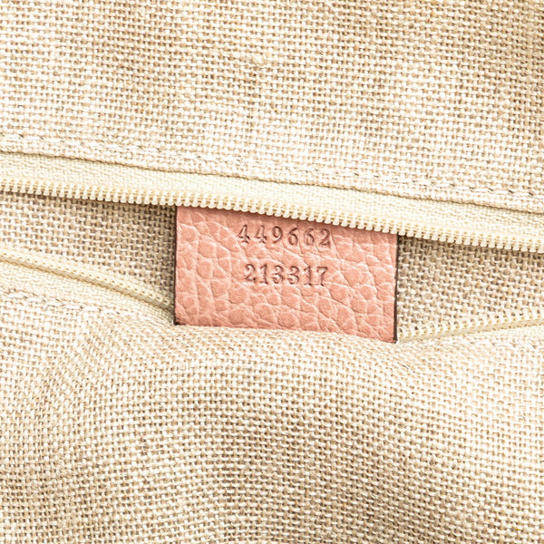 グッチ インターロッキングG ハンドバッグ ショルダーバッグ 2WAY 449662 ピンク レザー レディース GUCCI 【中古】