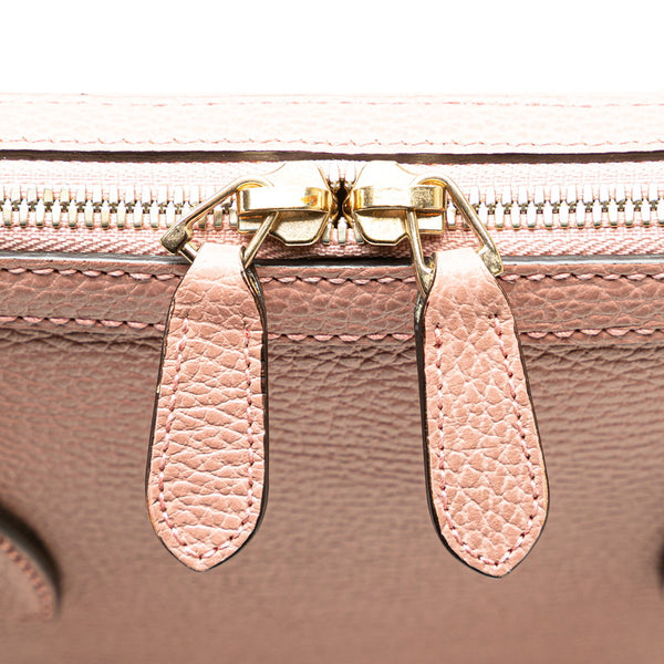 グッチ インターロッキングG ハンドバッグ ショルダーバッグ 2WAY 449662 ピンク レザー レディース GUCCI 【中古】