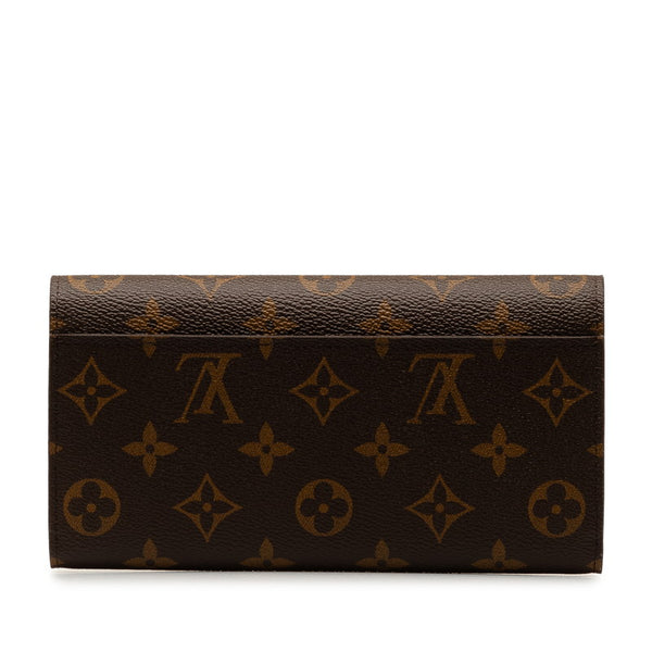 ルイ ヴィトン モノグラム ポルトフォイユ サラ 長財布 M60531 ブラウン PVC レザー レディース LOUIS VUITTON 【中古】