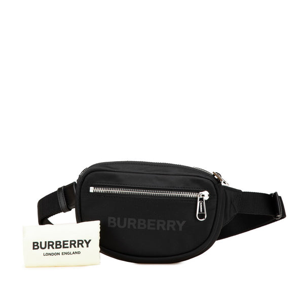 バーバリー ウエストバッグ ボディバッグ 8052887 ブラック ナイロン レディース BURBERRY 【中古】