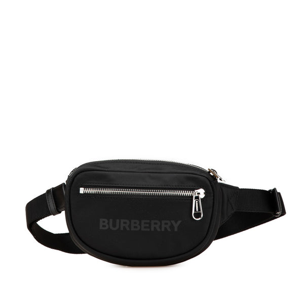 バーバリー ウエストバッグ ボディバッグ 8052887 ブラック ナイロン レディース BURBERRY 【中古】