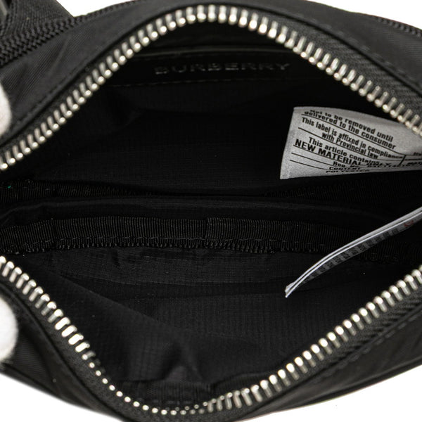 バーバリー ウエストバッグ ボディバッグ 8052887 ブラック ナイロン レディース BURBERRY 【中古】
