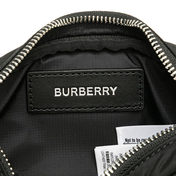 バーバリー ウエストバッグ ボディバッグ 8052887 ブラック ナイロン レディース BURBERRY 【中古】