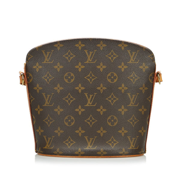ルイ ヴィトン モノグラム ドルーオ 斜め掛け ショルダーバッグ M51290 ブラウン PVC レザー レディース LOUIS VUITTON 【中古】