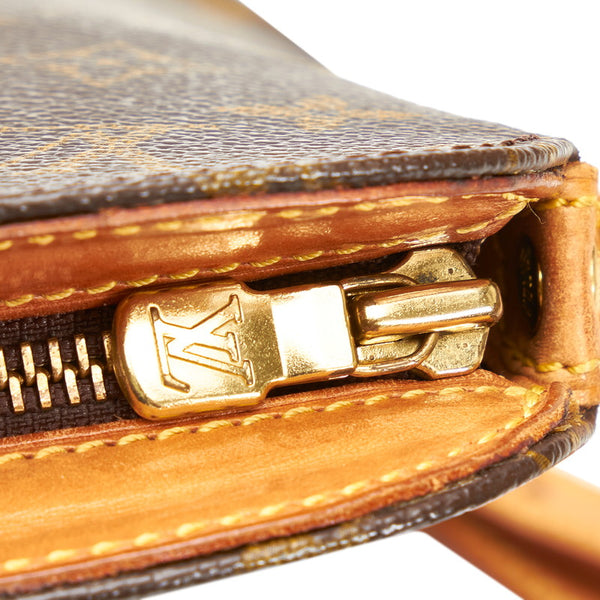 ルイ ヴィトン モノグラム ドルーオ 斜め掛け ショルダーバッグ M51290 ブラウン PVC レザー レディース LOUIS VUITTON 【中古】