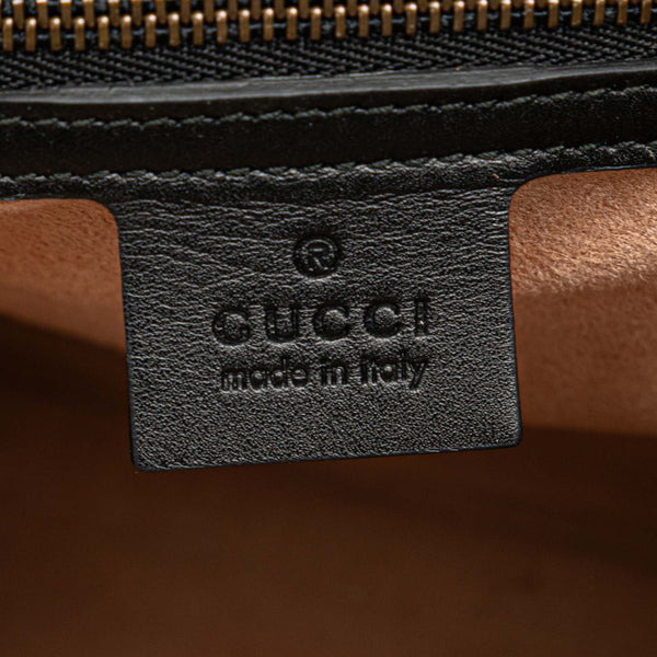 グッチ クイーンマーガレット バンブー ハンドバッグ リュックサック 476664 ブラック レザー レディース GUCCI 【中古】