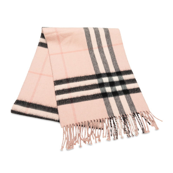 バーバリー ノバチェック マフラー ピンク ウール レディース BURBERRY 【中古】