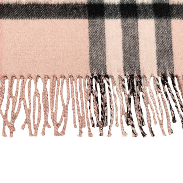バーバリー ノバチェック マフラー ピンク ウール レディース BURBERRY 【中古】