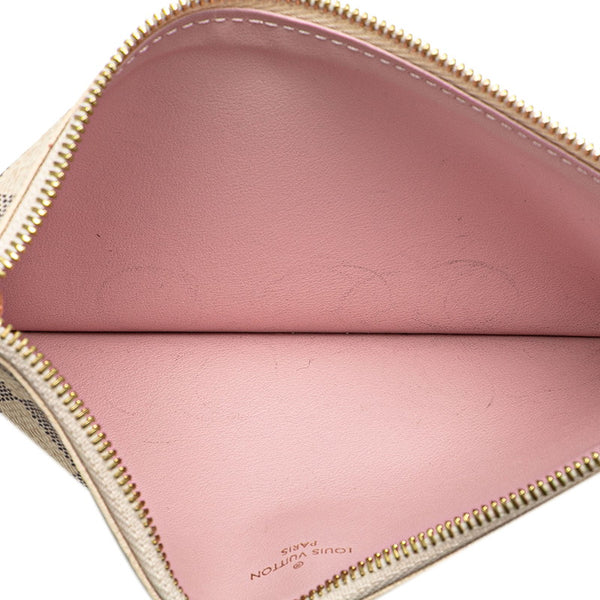 ルイ ヴィトン ダミエ アズール ポシェット フェリシー チェーン ショルダーバッグ ポシェット N40491 アイボリー PVC レザー レディース LOUIS VUITTON 【中古】