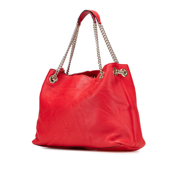 グッチ ソーホー チェーン ワンショルダーバッグ 536196 レッド レザー レディース GUCCI 【中古】