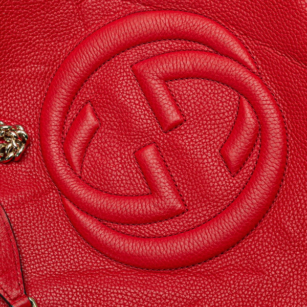 グッチ ソーホー チェーン ワンショルダーバッグ 536196 レッド レザー レディース GUCCI 【中古】